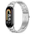 Xiaomi Smart Band 8 roestvrijstalen band - Zilver