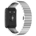 Huawei Watch Fit roestvrijstalen band met vlindergesp - zilver