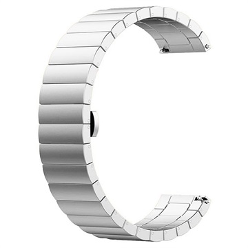 Huawei Watch GT roestvrijstalen band met vlindergesp - zilver
