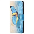 Style Series Nokia 5.4 Wallet Case - Blauwe Vlinder