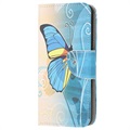 Style Series Samsung Galaxy Xcover 5 Wallet Case - Blauwe vlinder