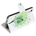 Style Series Samsung Galaxy Xcover 5 Wallet Case - Bloeiende Boom / Groen