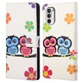 Style Series Motorola Moto G52 Wallet Case - Owl Couple