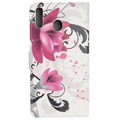 Style Series Samsung Galaxy A20e Wallet Case - Elegant Lotus