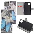 Style Series iPhone 11 Pro Wallet Case - Blauwe vlinder