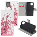 Style Series iPhone 11 Wallet Case - Roze Bloemen