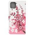 Style Series iPhone 11 Wallet Case - Roze Bloemen