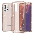 Stijlvolle Glitter Series Samsung Galaxy A53 5G Hybrid Case - Goud