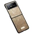 Sulada Celebrity Series Samsung Galaxy Z Flip4 5G Hybride Hoesje - Goud