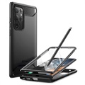 Supcase Clayco Xenon Samsung Galaxy S22 Ultra 5G Hybrid Case - Zwart