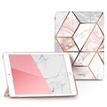 Supcase Cosmo iPad 10.2 2019/2020 Folio Hoesje - Roze Marmer