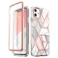 Supcase Cosmo iPhone 11 Hybrid Case - Roze Marmer