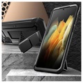 Supcase Unicorn Beetle Pro Samsung Galaxy S21 Ultra 5G Hybrid Hoesje - Zwart