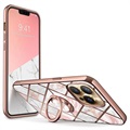 Supcase i-Blason Cosmo Snap iPhone 13 Pro Hoesje - Roze Marmer