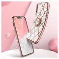 Supcase i-Blason Cosmo Snap iPhone 13 Pro Hoesje - Roze Marmer