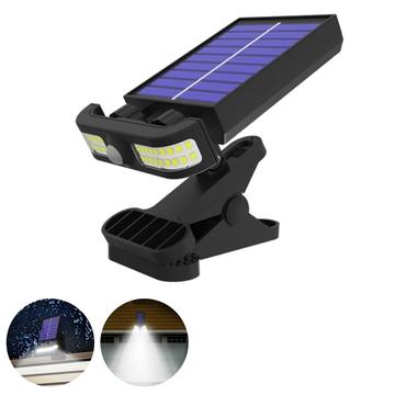 TJ-105 40-LED Clip-On Solar Bewegingslicht - Wit Licht