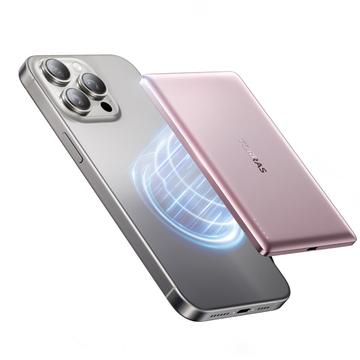 Torras MiniMag Pocket-Thin 5000mAh MagSafe Power Bank - Roze