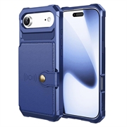 iPhone Air TPU Hoesje met Kaarthouder - Blauw