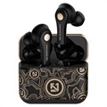 TS-100 Graffiti TWS-oortelefoon met Bluetooth 5.0 - zwart / goud