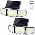 TY10305 3-kops Solar Wandlamp - 280 LED - 2 stuks.