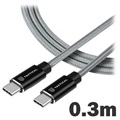 Tactical Fast Rope Oplaadkabel - USB-C/USB-C - 0.3m