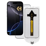 iPhone 16 Pro/17 Tactical Impact Barrier for Rookies Glazen Screenprotector - Zwarte Rand