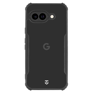 Google Pixel 9a Tactical Quantum Stealth Hoesje met versterkte hoeken - Helder / Zwart