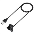 Tactische USB Oplaadkabel - Honor Band 2/2 Pro/3/3 Pro/4/5 - 1m - Zwart