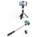 Tech-Protect L01S Bluetooth Selfie Stick met Statief - Zwart
