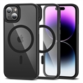 iPhone 15 Tech-Protect Magmat Cover - MagSafe-compatibel - Zwart / Doorzichtig