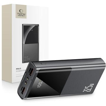 Tech-Protect PB13 20000mAh Power Bank met zaklamp - 22.5W PD 3.0, QC 3.0 - Grijs