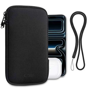 Tech-Protect SM70 Universele Telefoon Case/Pouch - 6"-7.2" - Zwart