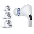 Tech-Protect AirPods Pro siliconen oordopjes - S, M, L - Wit