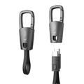Tech-Protect UltraBoost DNA Sleutelhanger USB-C Kabel - 60W PD, 17cm - IJzergrijs