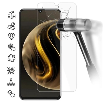 Huawei Enjoy 70 Glazen Screenprotector - 9H - Case Friendly - Doorzichtig
