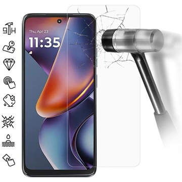 Motorola Moto G (2025) Glazen Screenprotector - Case Friendly - Doorzichtig