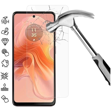 Motorola Moto G04s Glazen Screenprotector - 9H, 0.3mm - Case Friendly  - Doorzichtig