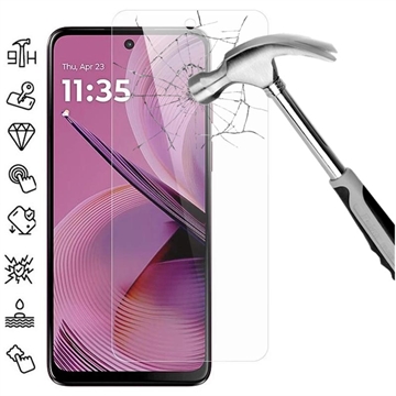 Motorola Moto G55 Glazen Screenprotector - Case Friendly - Doorzichtig