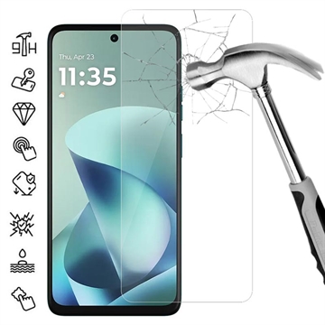 Motorola Moto G57 Power Glazen Screenprotector - 9H - Case Friendly - Doorzichtig