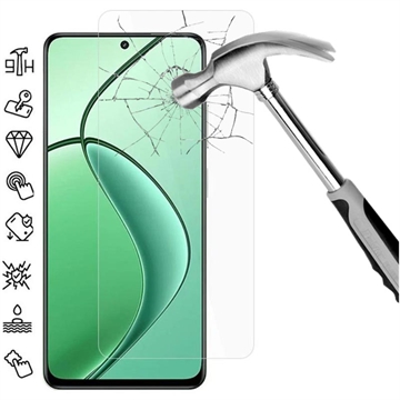 Realme 12x Glazen Screenprotector - 9H, 0.3mm - Case Friendly  - Doorzichtig