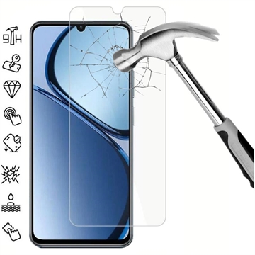 Realme C63 Glazen Screenprotector - 9H, 0.3mm - Case Friendly  - Doorzichtig