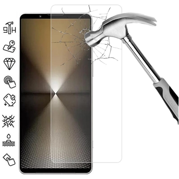 Sony Xperia 1 VII Glazen Screenprotector - 9H - Case Friendly - Doorzichtig