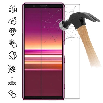 Sony Xperia 5 Screenprotector van gehard glas - 9H, 0,3 mm - Doorzichtig