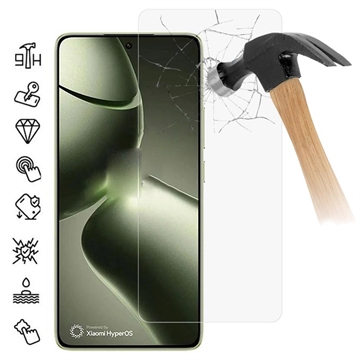 Xiaomi 15T/15T Pro Glazen Screenprotector - 9H - Case Friendly - Doorzichtig