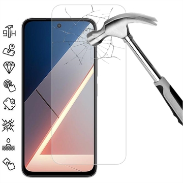 Xiaomi Poco M7 4G Glazen Screenprotector - 9H - Case Friendly - Doorzichtig