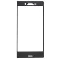 Sony Xperia X Compact Full Coverage Screenprotector van gehard glas - Zwart