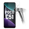 Xiaomi Poco C51 Screenprotector van gehard glas - 9H, 0,3 mm - Doorzichtig