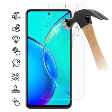 vivo Y27s Glazen Screenprotector - 9H - Case Friendly - Doorzichtig
