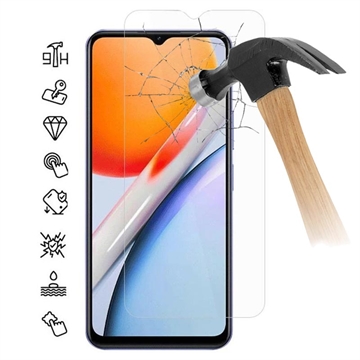 vivo Y36i Glazen Screenprotector - 9H - Case Friendly - Doorzichtig