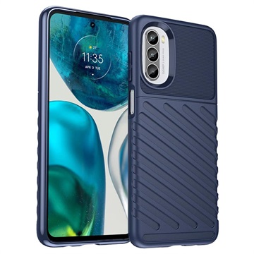 Thunder Series Motorola Moto G52 TPU Case - Blauw